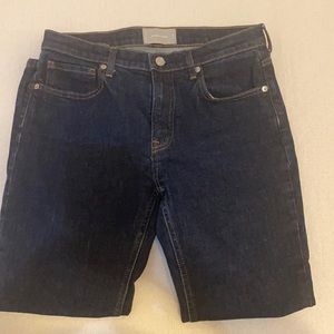 Dark wash jeans, GUC, ankle size 30